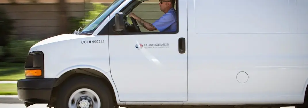 KIC Refrigeration service vehicle serving Acton area